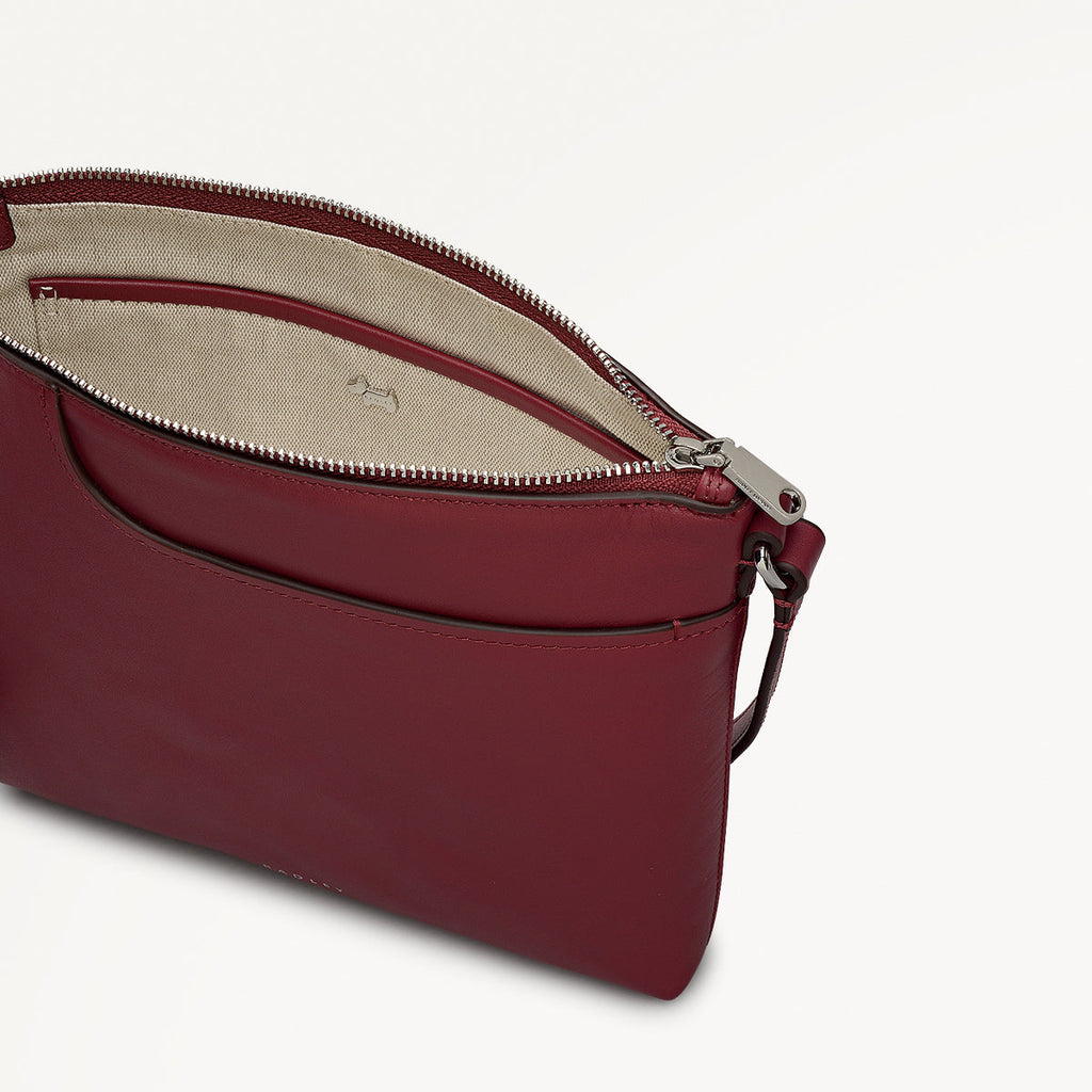 Pockets - Small Ziptop North-South Cross Body Bag