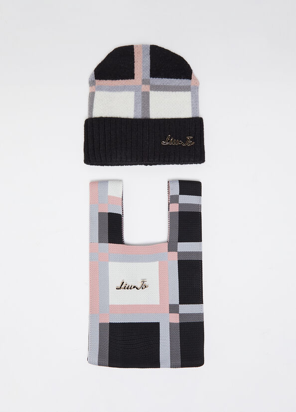 Berretto beanie e borsa coordinati