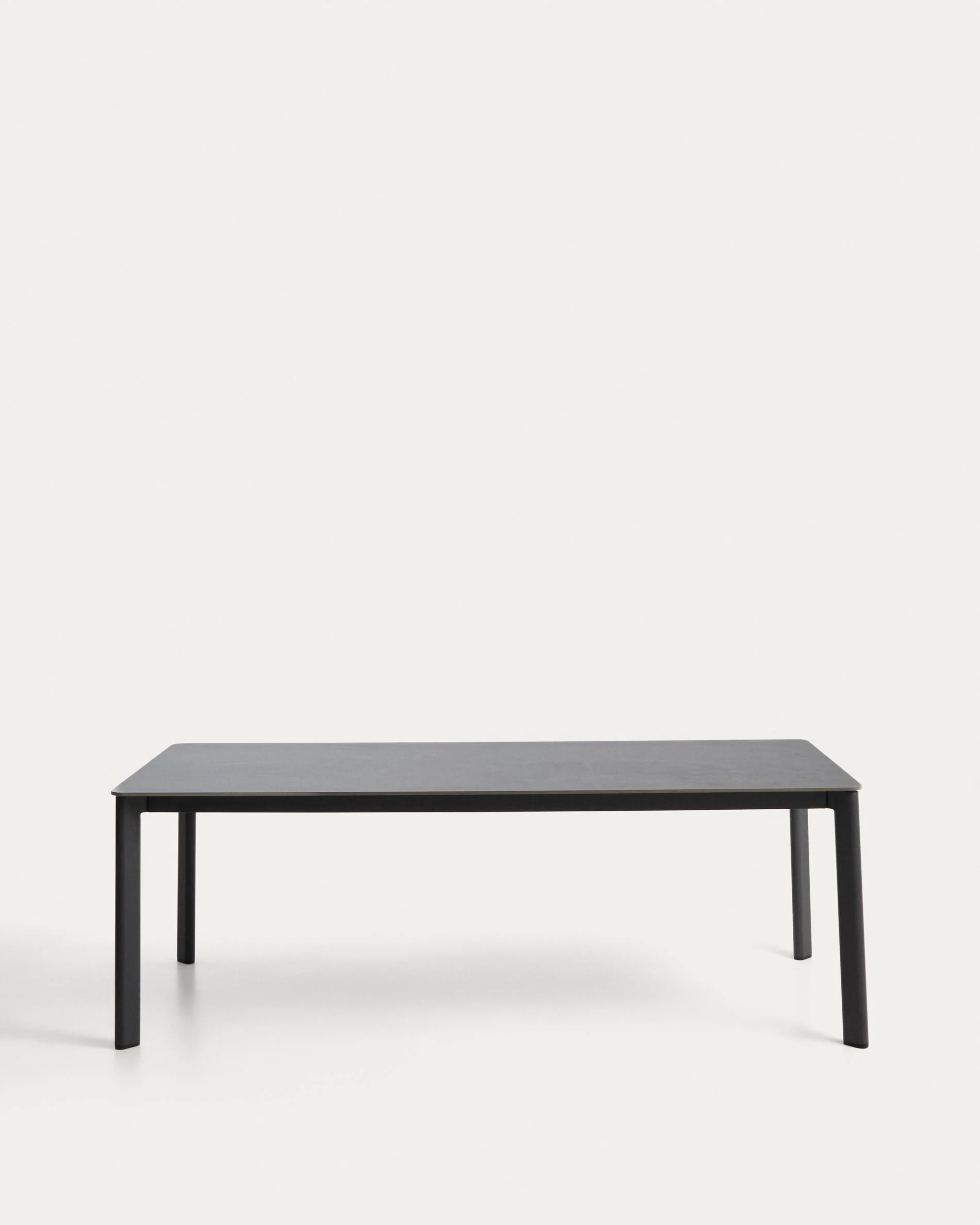 Anafi table in sintered stone and graphite aluminium 220 x 100 cm