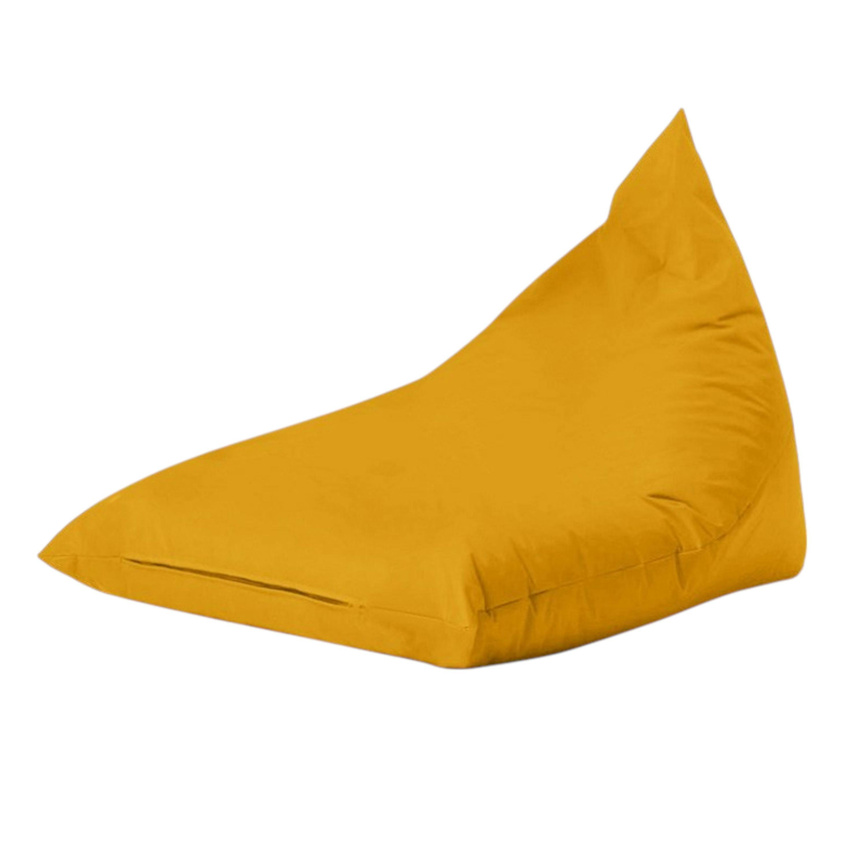 Pouf berlingot extérieur jaune ARTA