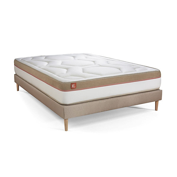 Ensemble Mémoire de forme de confort Ferme avec sommier tapissier