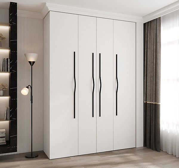 Armoire Como 2 a portes battantes H. 245 x L. 170 x P. 50, 4 portes