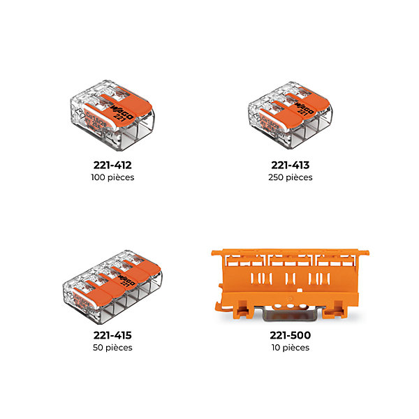 L-BOXX 410 bornes &accessoires panachés Série 221 4mm2 - WAGO - 887-927