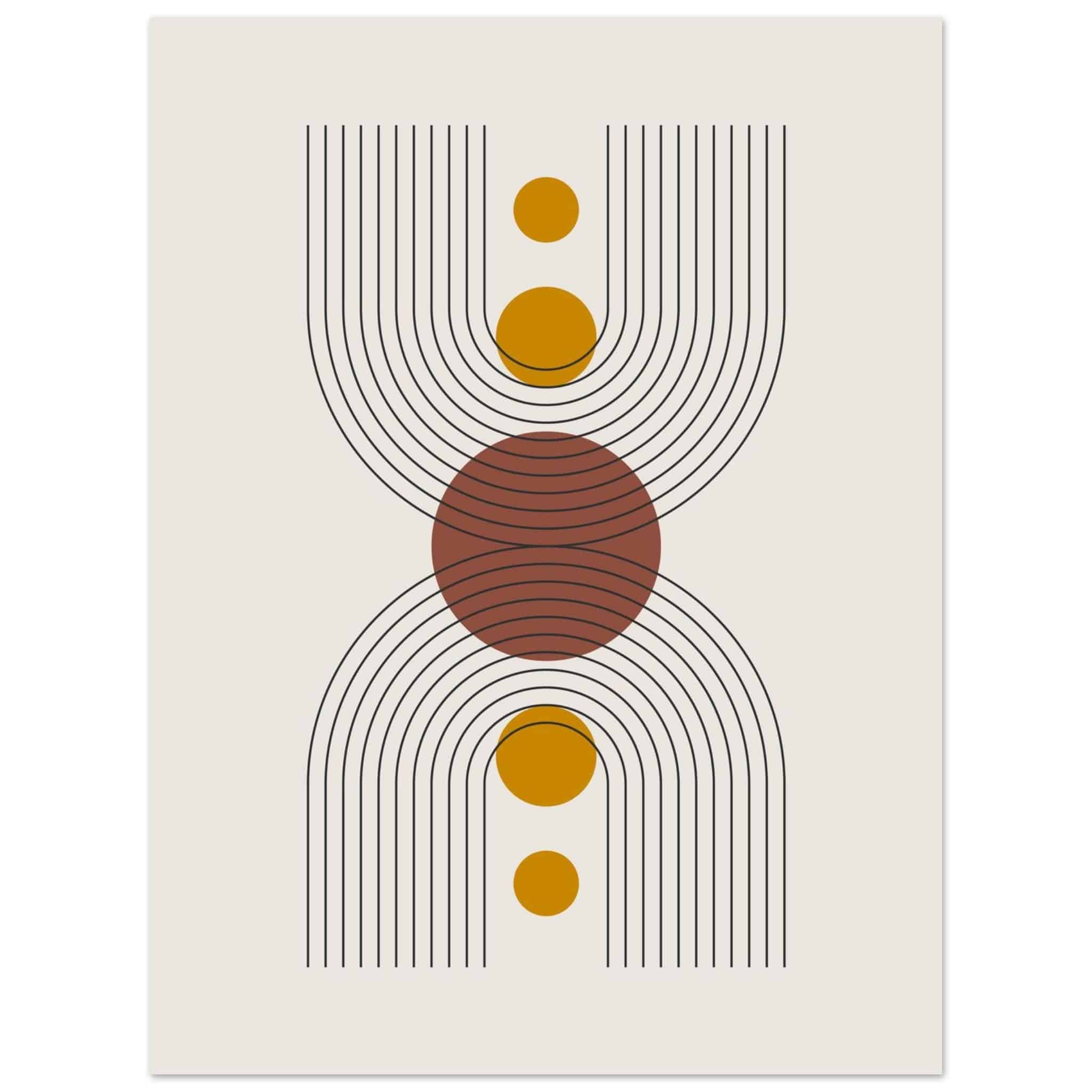 Artfulprints Boho – Centered shape  poster 30x40 cm