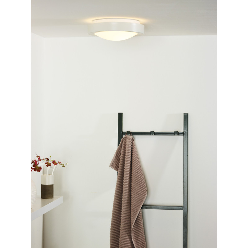 Plafonnier Fresh blanc IP44 Ø 27 cm E27 20 W LUCIDE