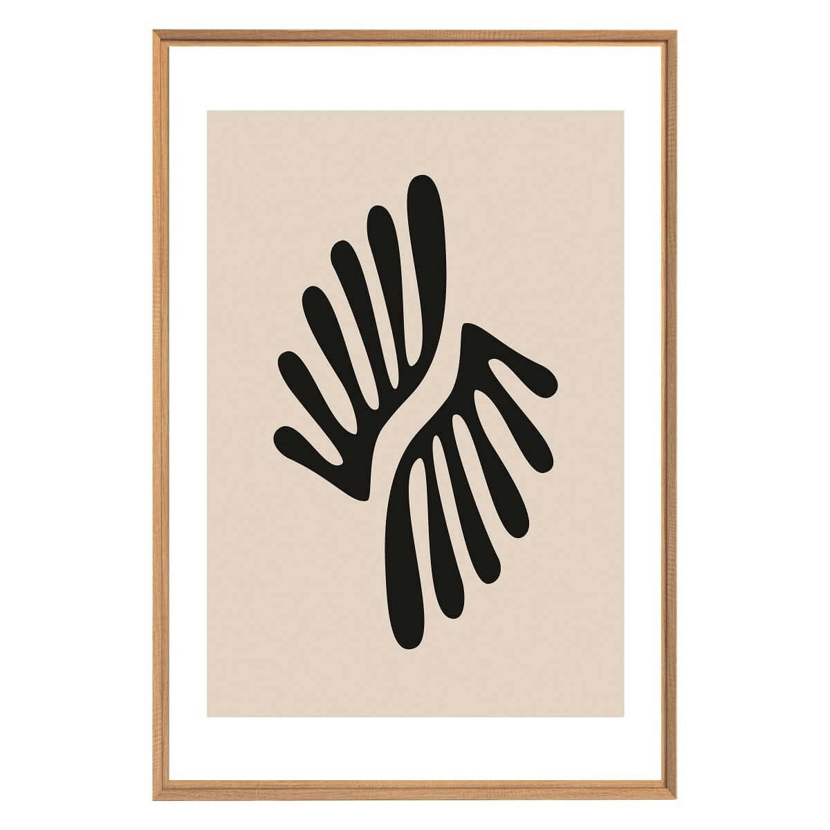 CONTEMPORAIN URBAIN - Tableau mural encadré abstrait 65x97 cm