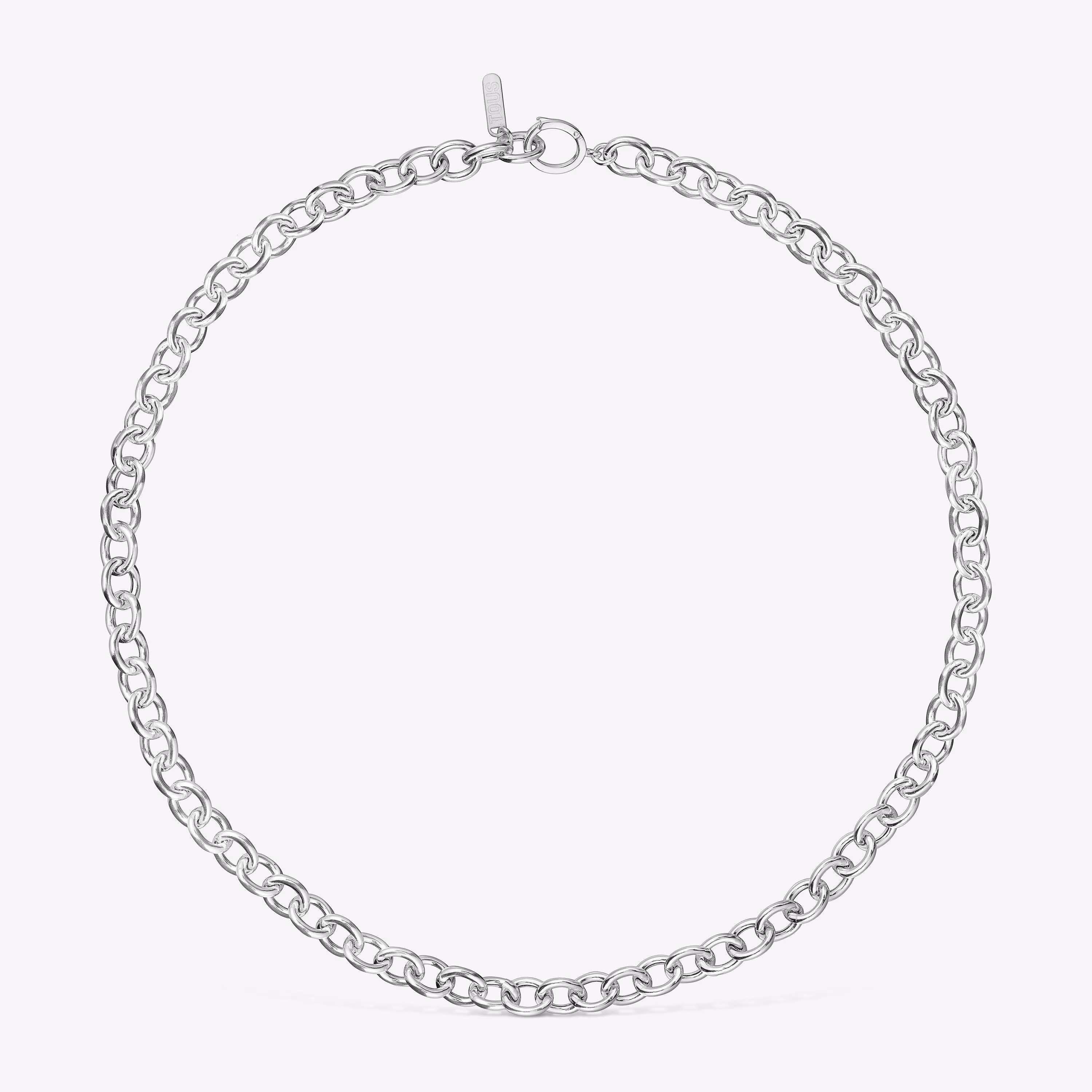 Collar corto de plata 42 cm Basic