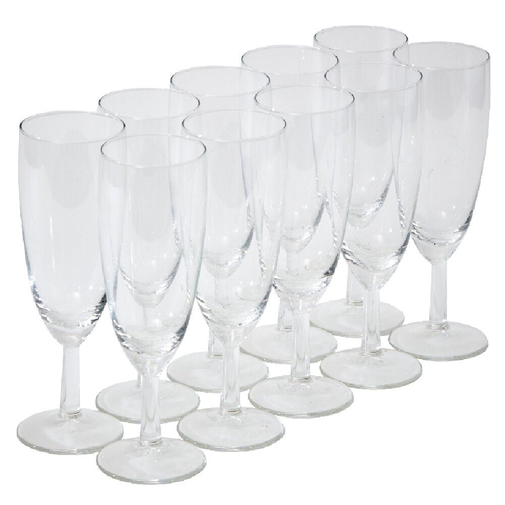 Fl&ucirc;te à champagne x10 verre transparent 15cl