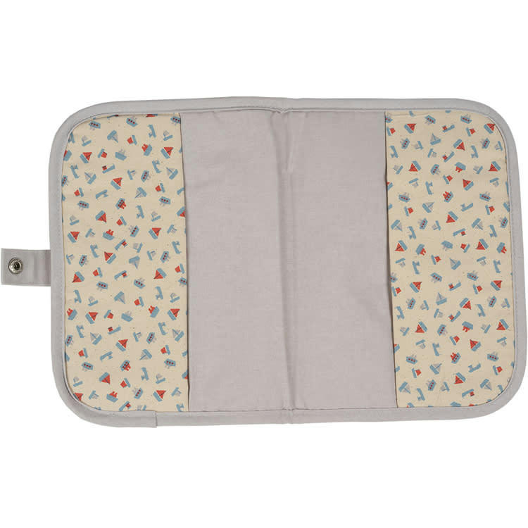 - Protège carnet de santé bateaux en   gris