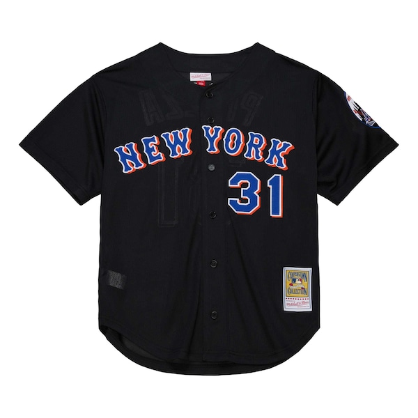 Mike Piazza New York Mets Cooperstown Collection 2000 Batting Practice Jersey - Black