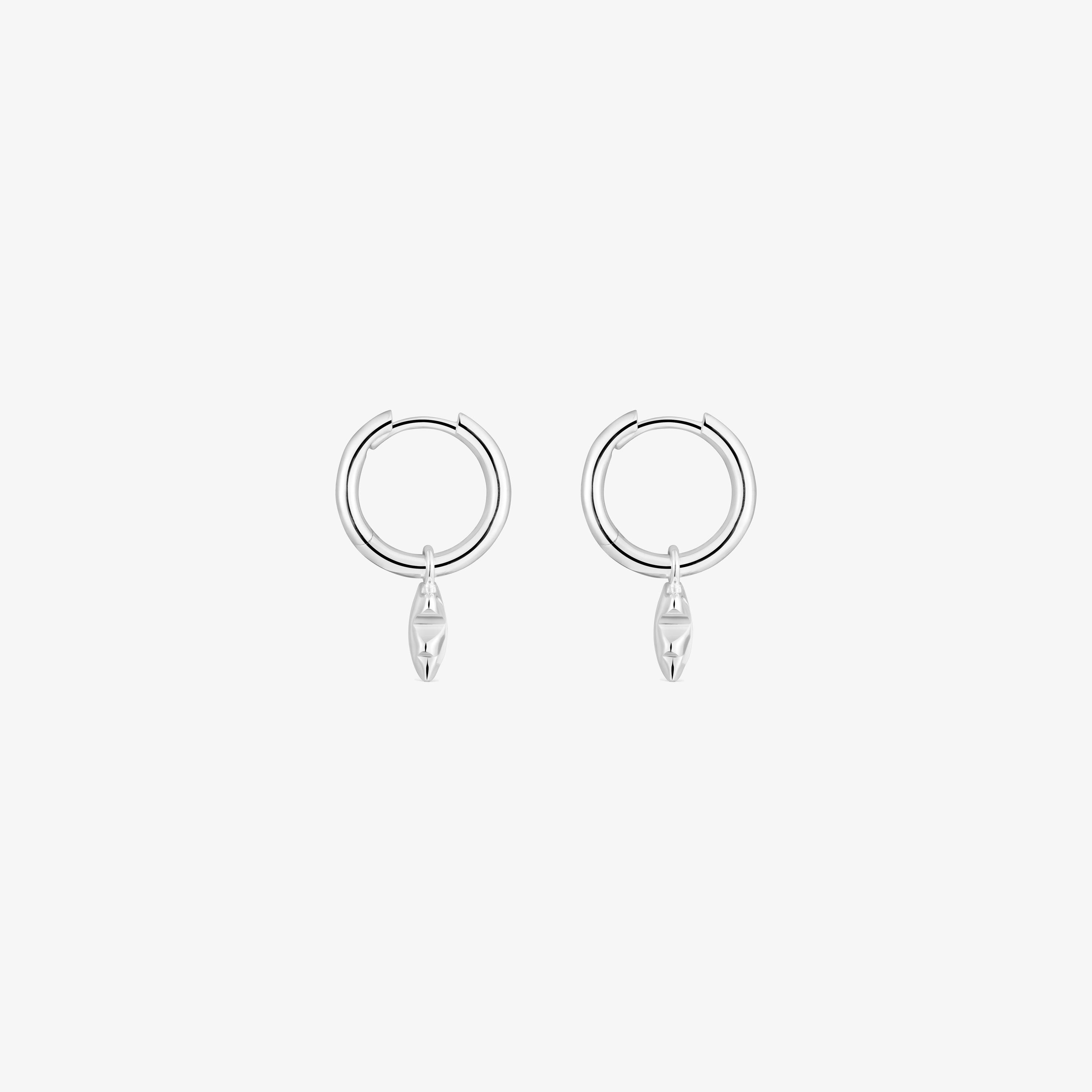 Pendientes aro de plata Icon Metal