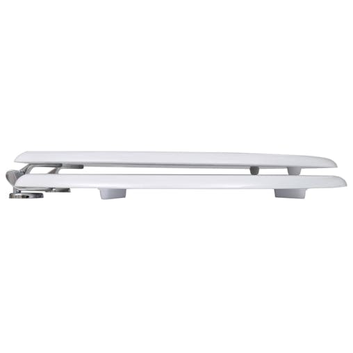 NNEVL Toilet Seats with Lids 2 pcs MDF White