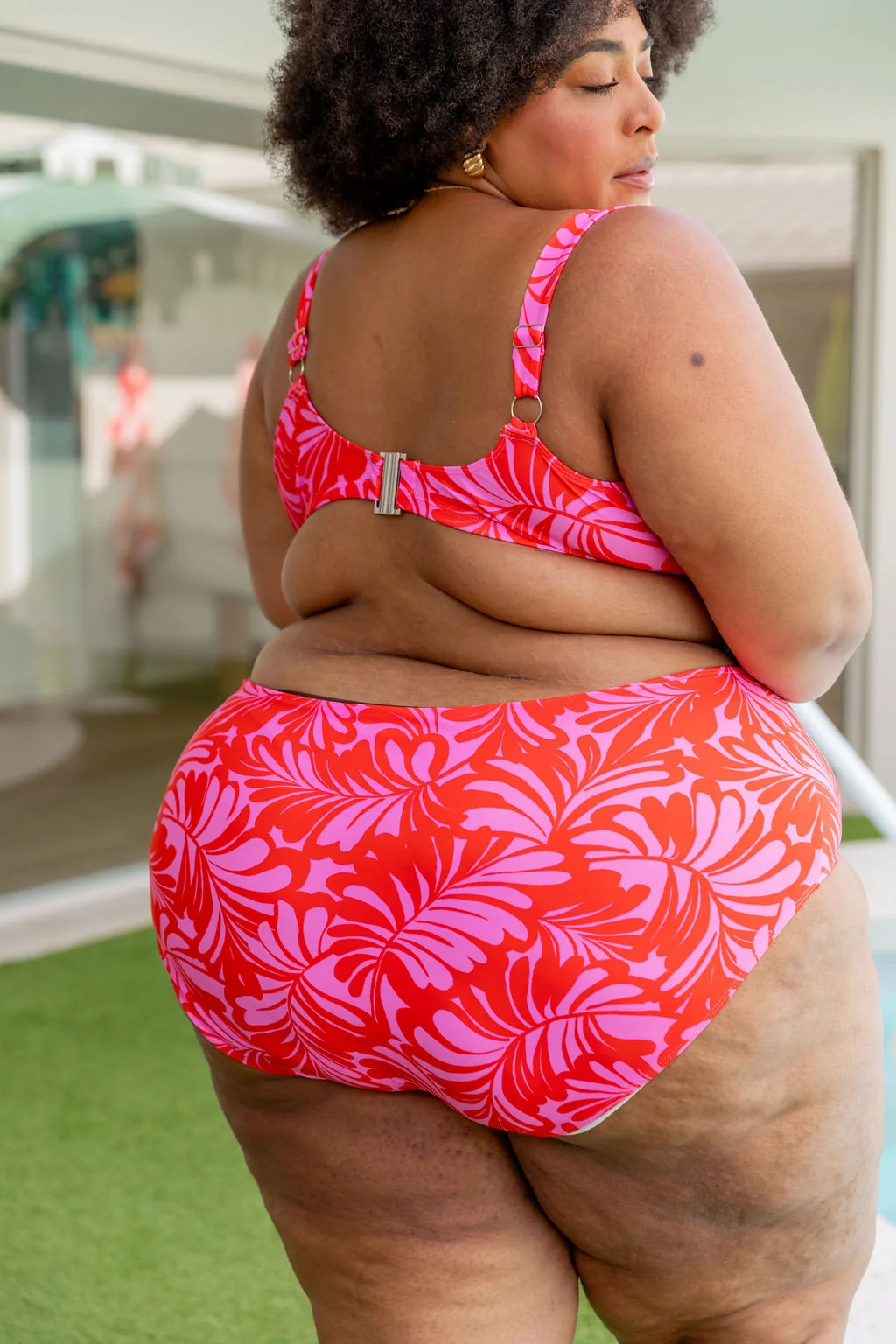 Burleigh Bikini Top in Pink Jungle