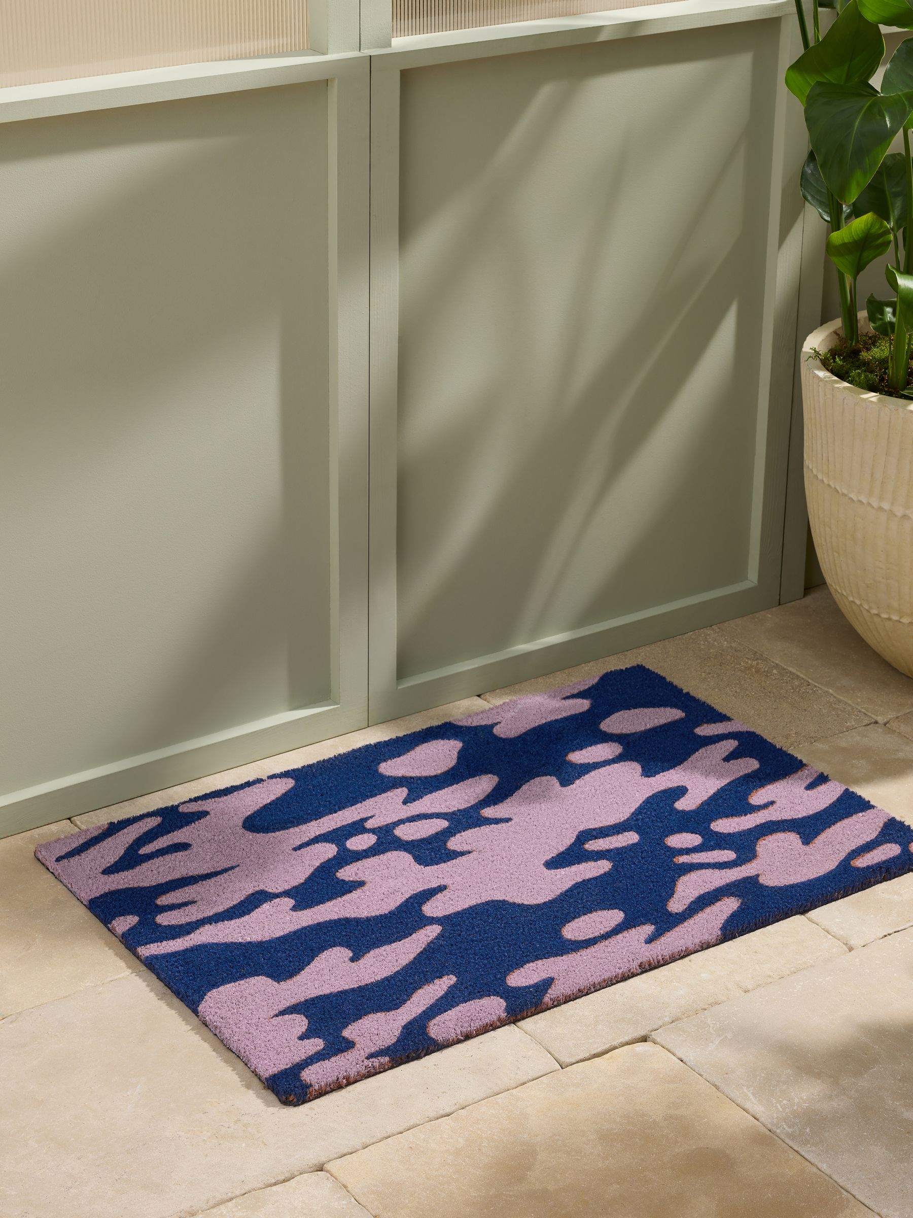 Ripple Doormat in Blue