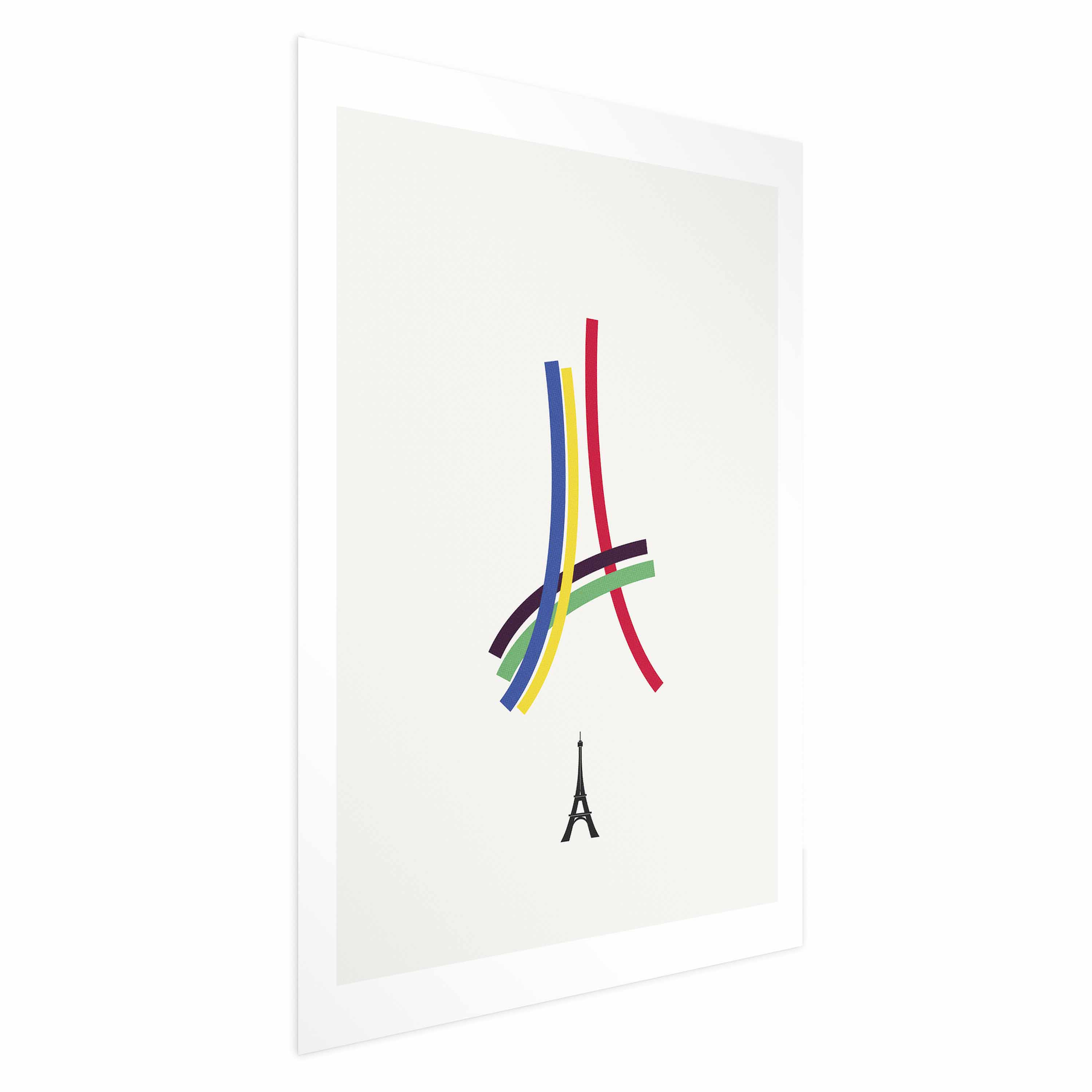 Plakat Abstrakcyjna Wieża Eiffla 21x30 cm