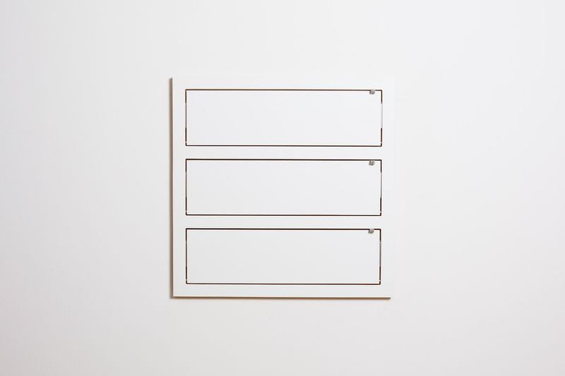 Fläpps plank 80x80-3 - Wit