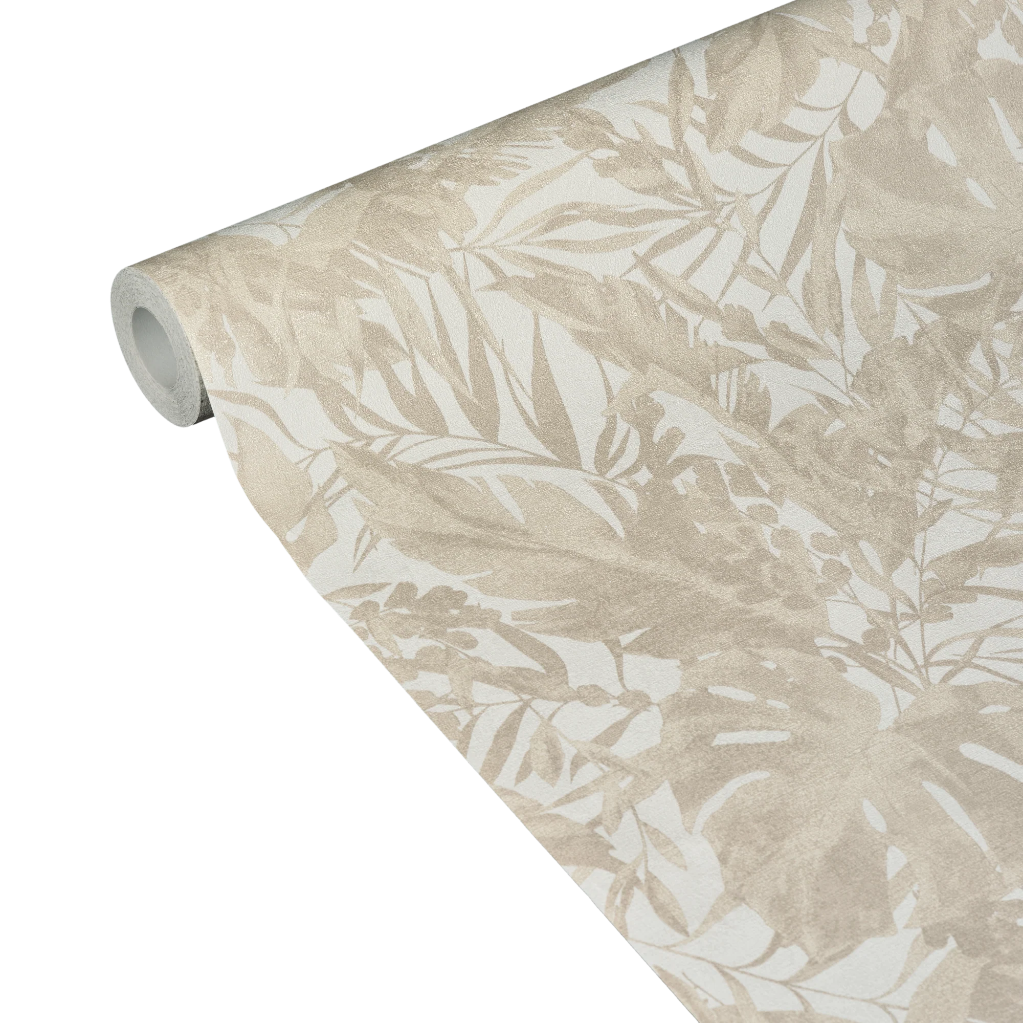 CosmoLiving Papier peint intissé EARTHLINES beigé doré et blanc
