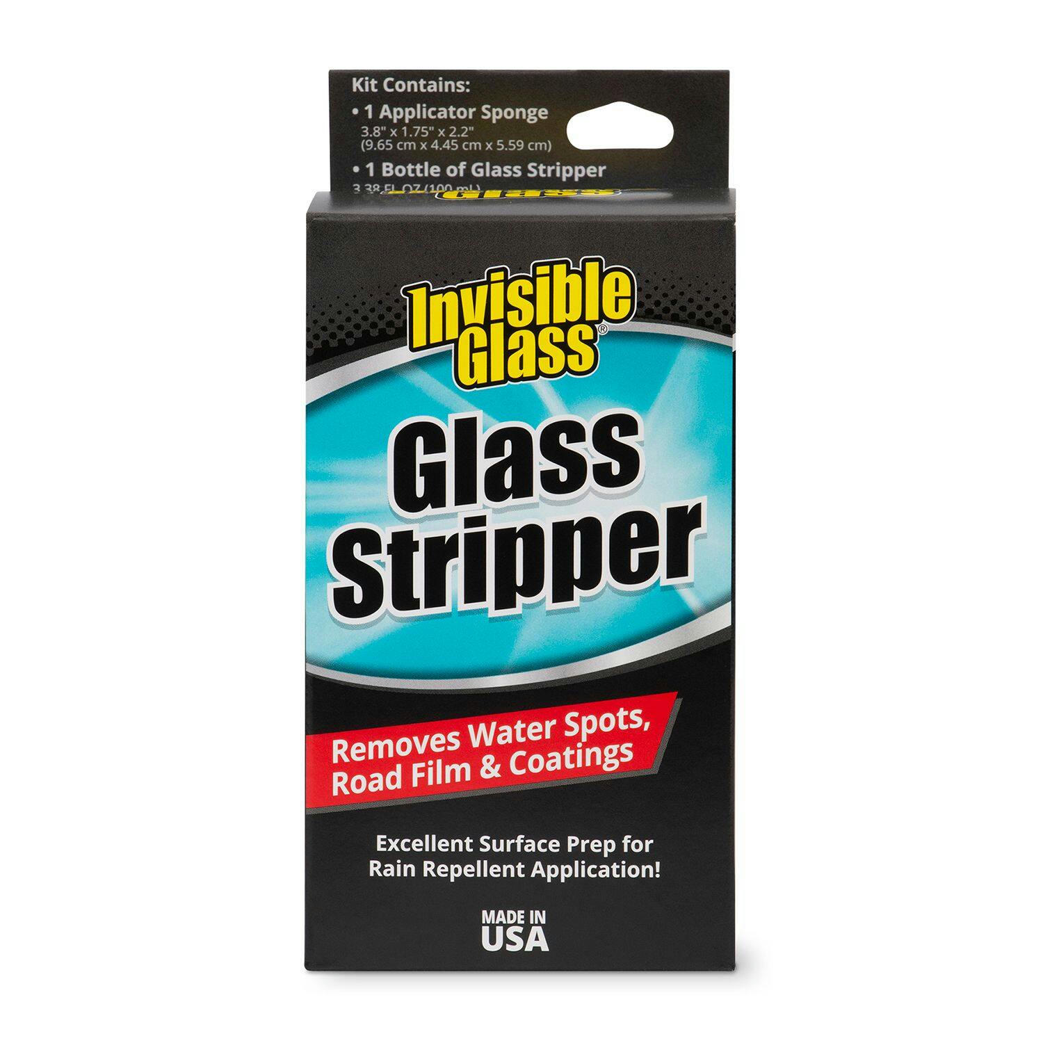 Invisible Glass Water Repellent Glass Stripper with Applicator Sponge, 100-ml