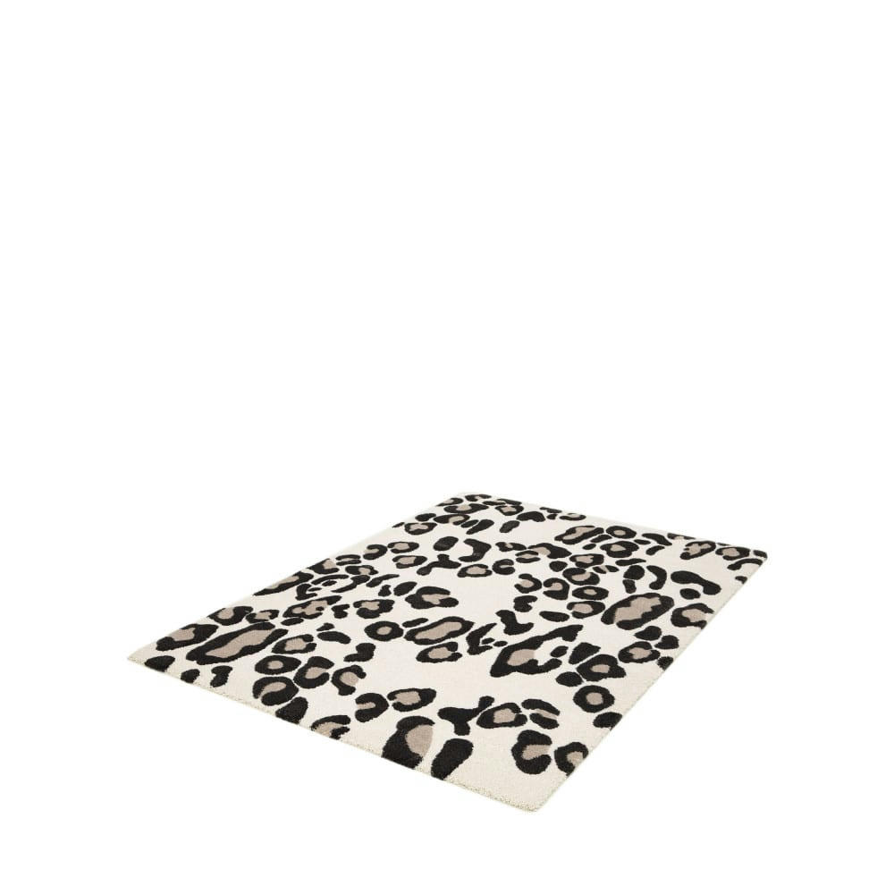 ANGOLA - Tapis contemporain à motif léopard multicolore 120x170 cm