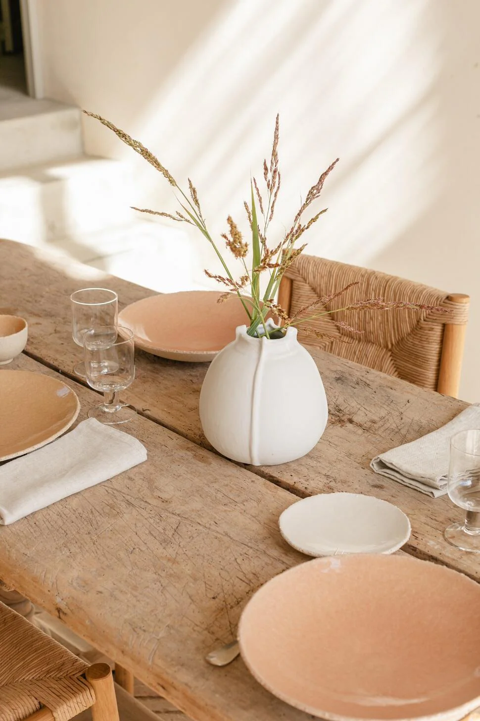 vase graine blanc