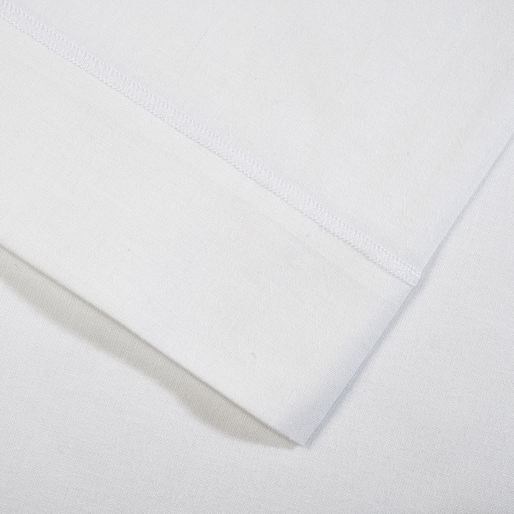 CALANQUES - Drap plat en coton 270x300cm - blanc