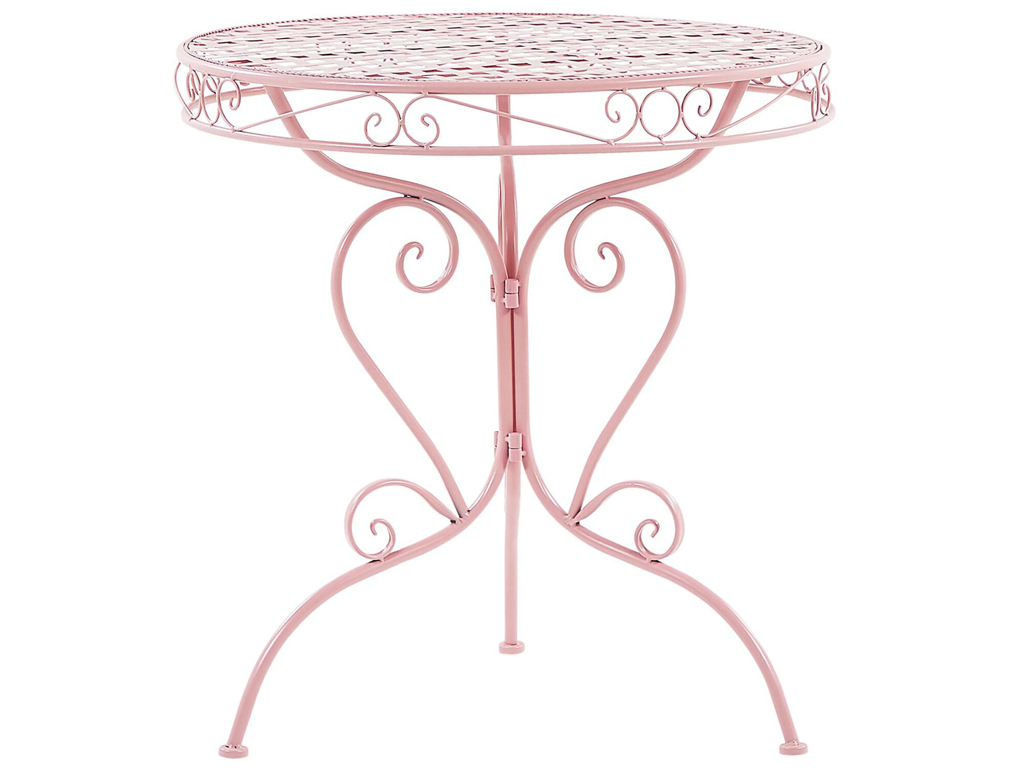 Bistro Set Folding ALBINIA Metal Pink