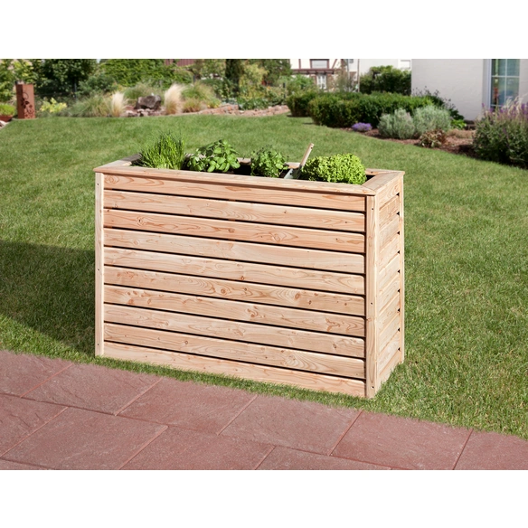 Hochbeet, BxHxL: 125 x 80 x 45 cm, Holz/Lärchenholz/Nadelholz