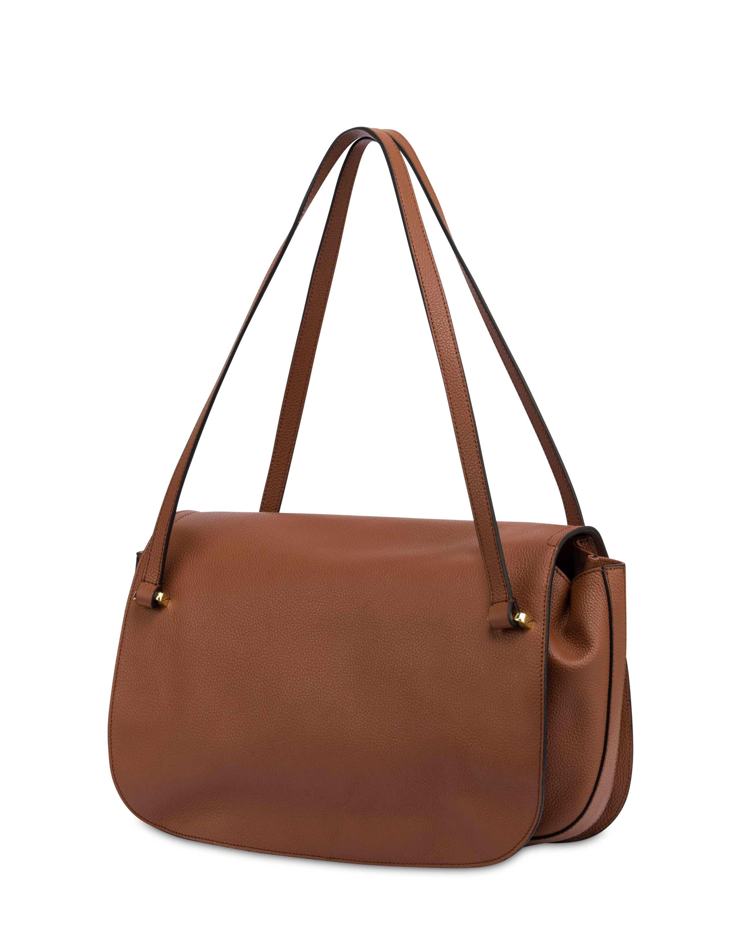 Borsa A Spalla Atelique In Vitello Bottalato Cuoio