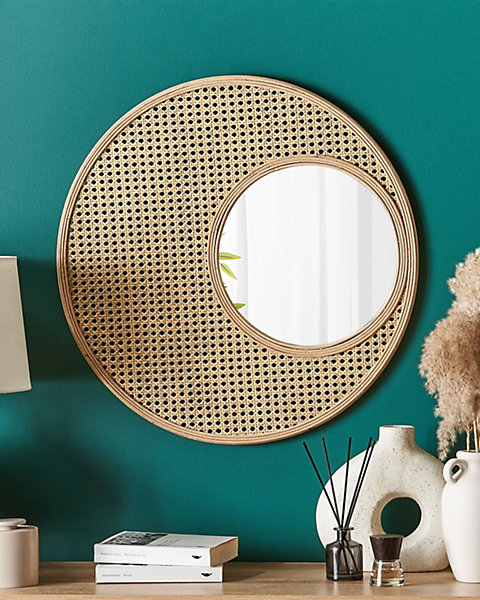 Miroir PALAU 60 cm 60 cm Rotin Naturel