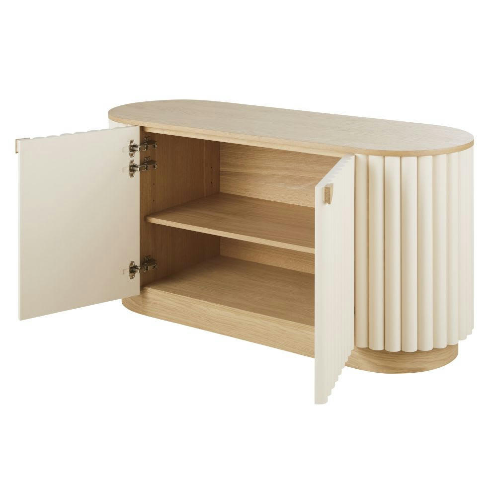 Caldera - Buffet 2 portes blanc mat