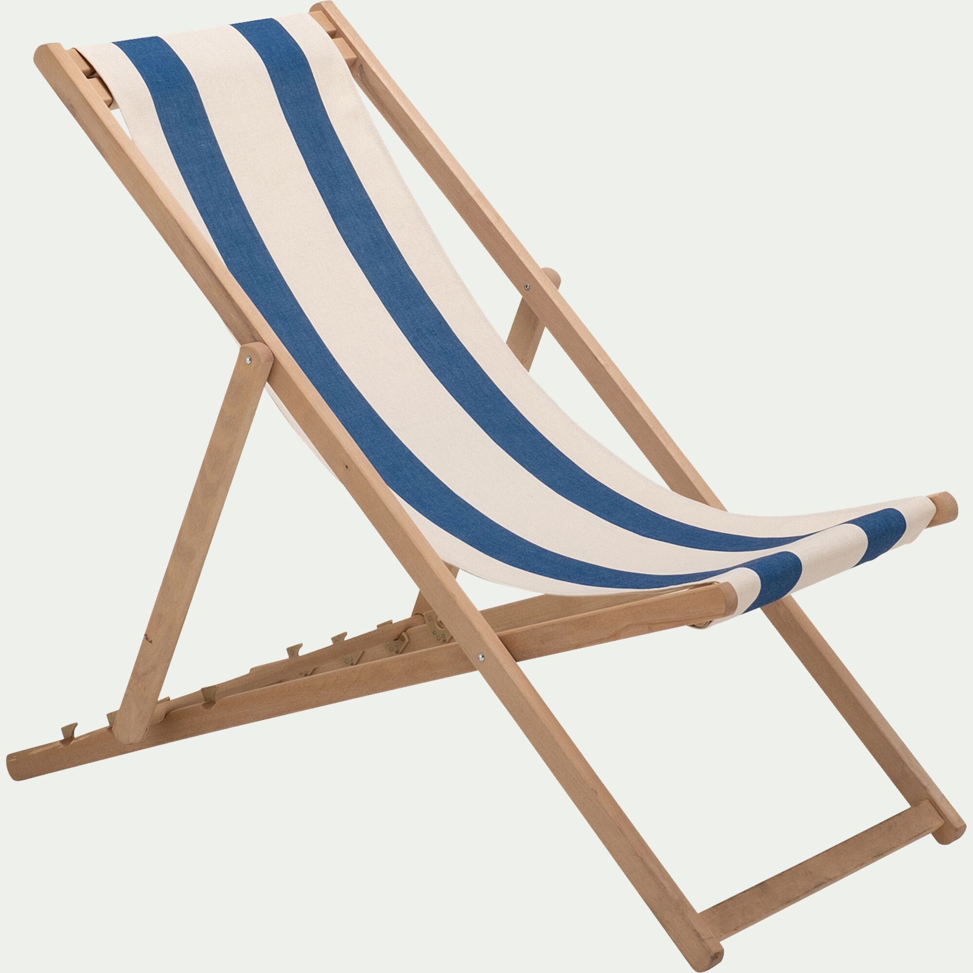 MARAGE - Toile de chilienne rayée en tissu - bleu