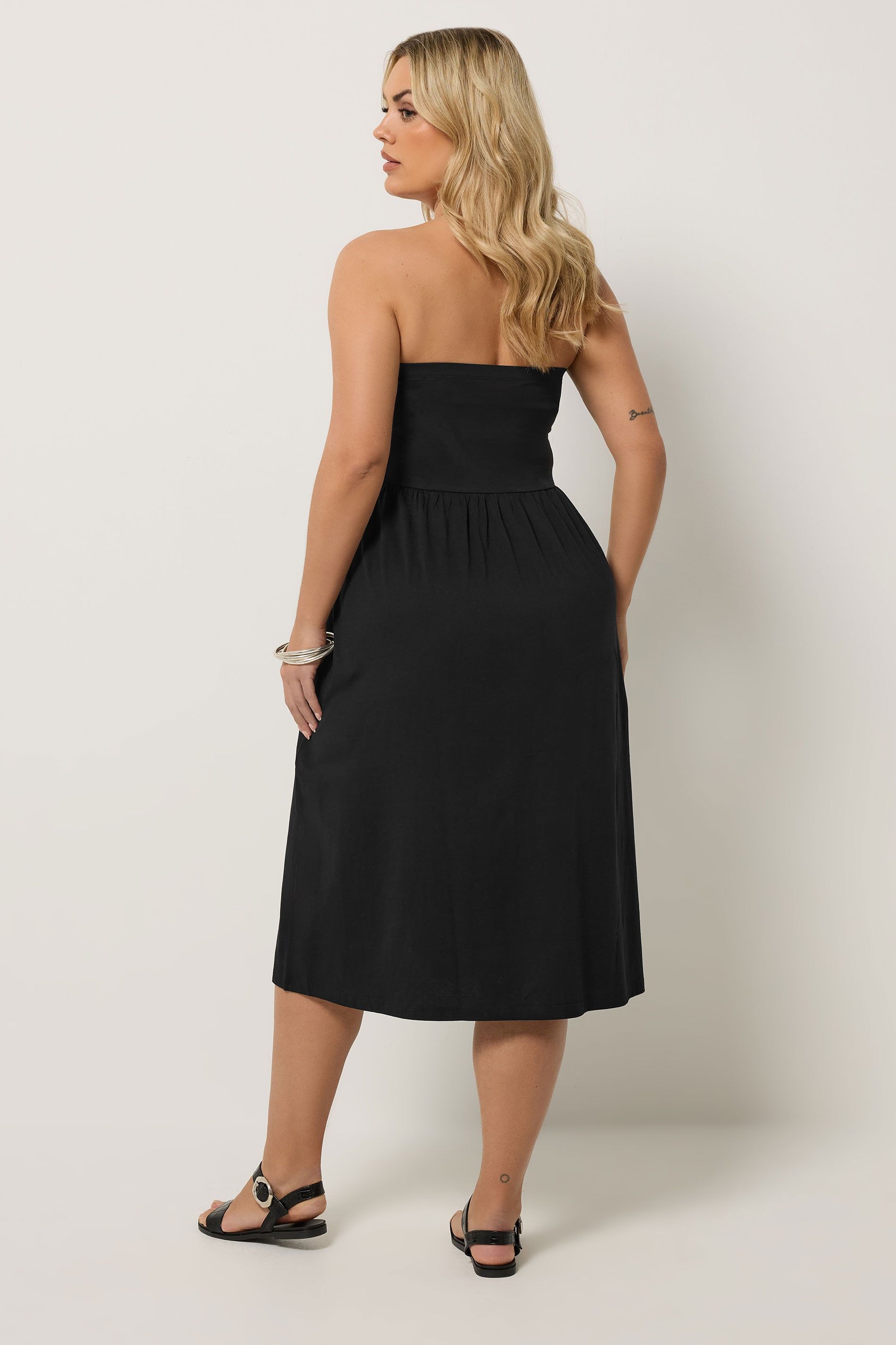 Yours Peplum Bandeau Mini Dress