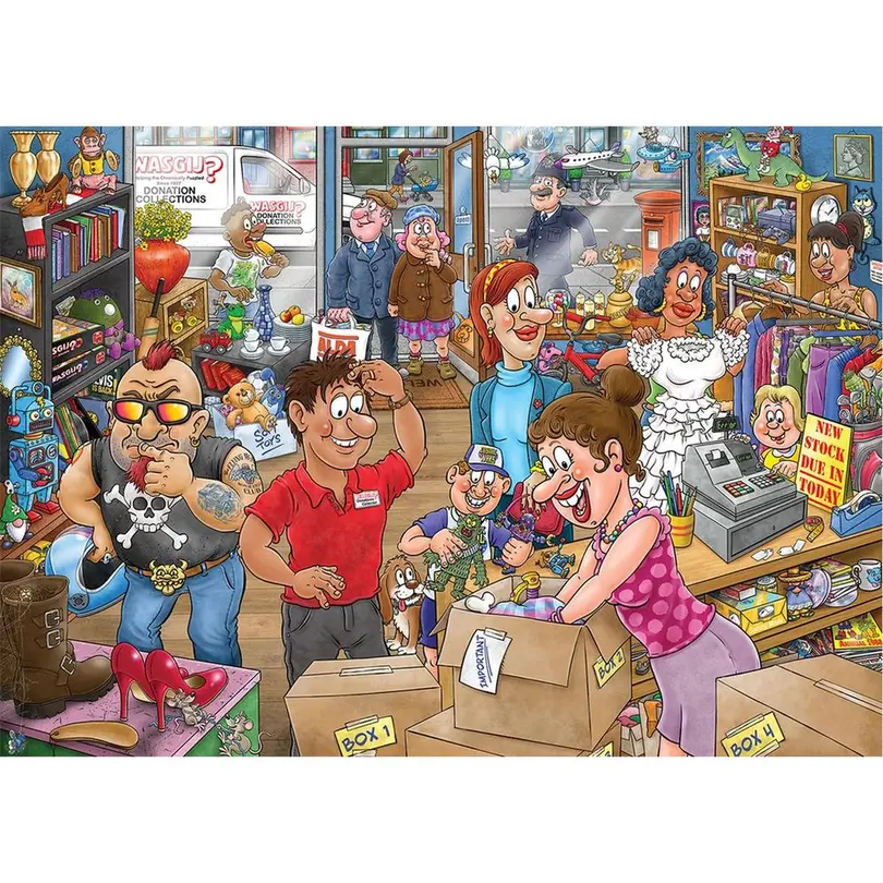 Puzzle 1000er-Set Wasgij Mystery 29