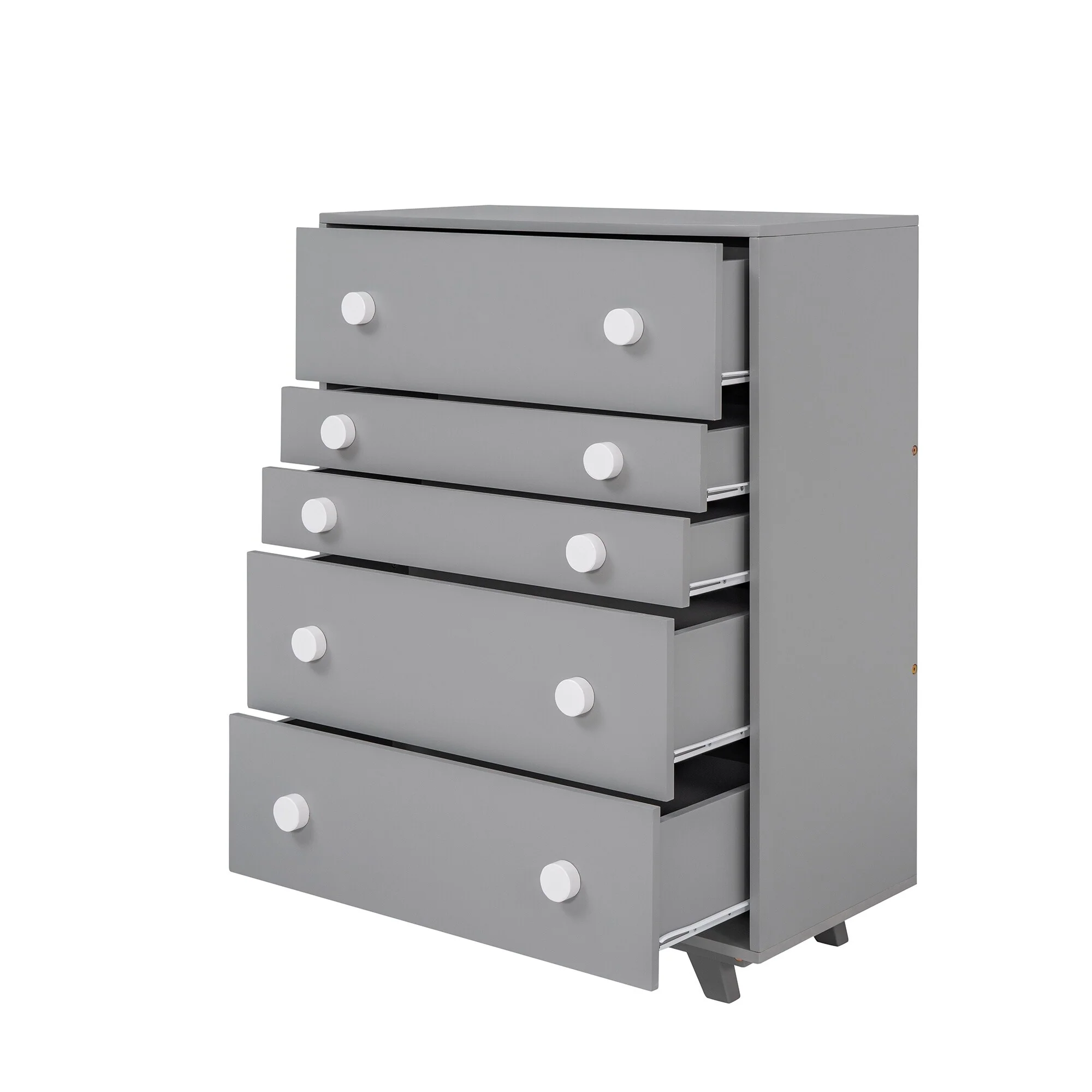 Wooden Bedroom Kids Storage Chest with 5 Drawers