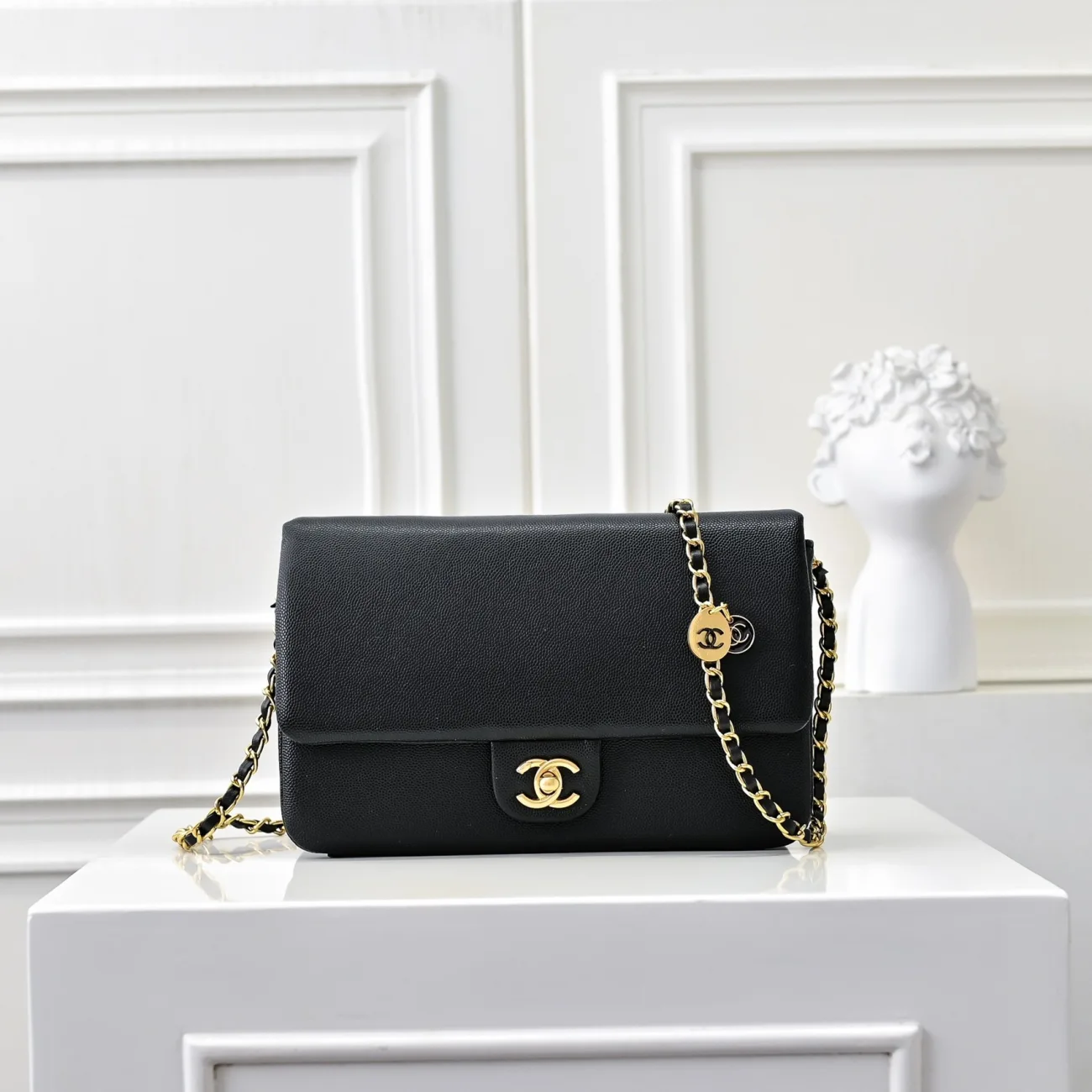 Chanel Grained Crossbody Bag