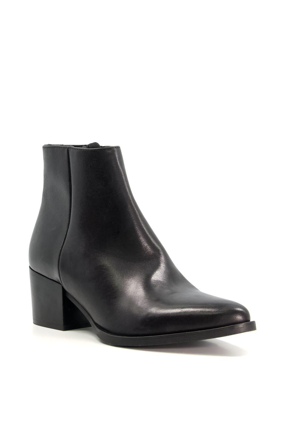 Dune London Patten' Leather Western Boots