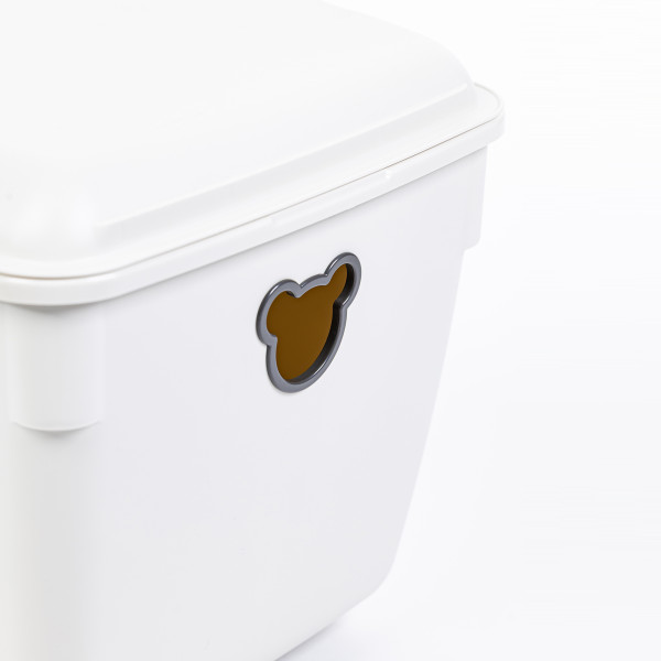 Pojemnik z pokrywką Bear 40 l antyczna biel BRANQ