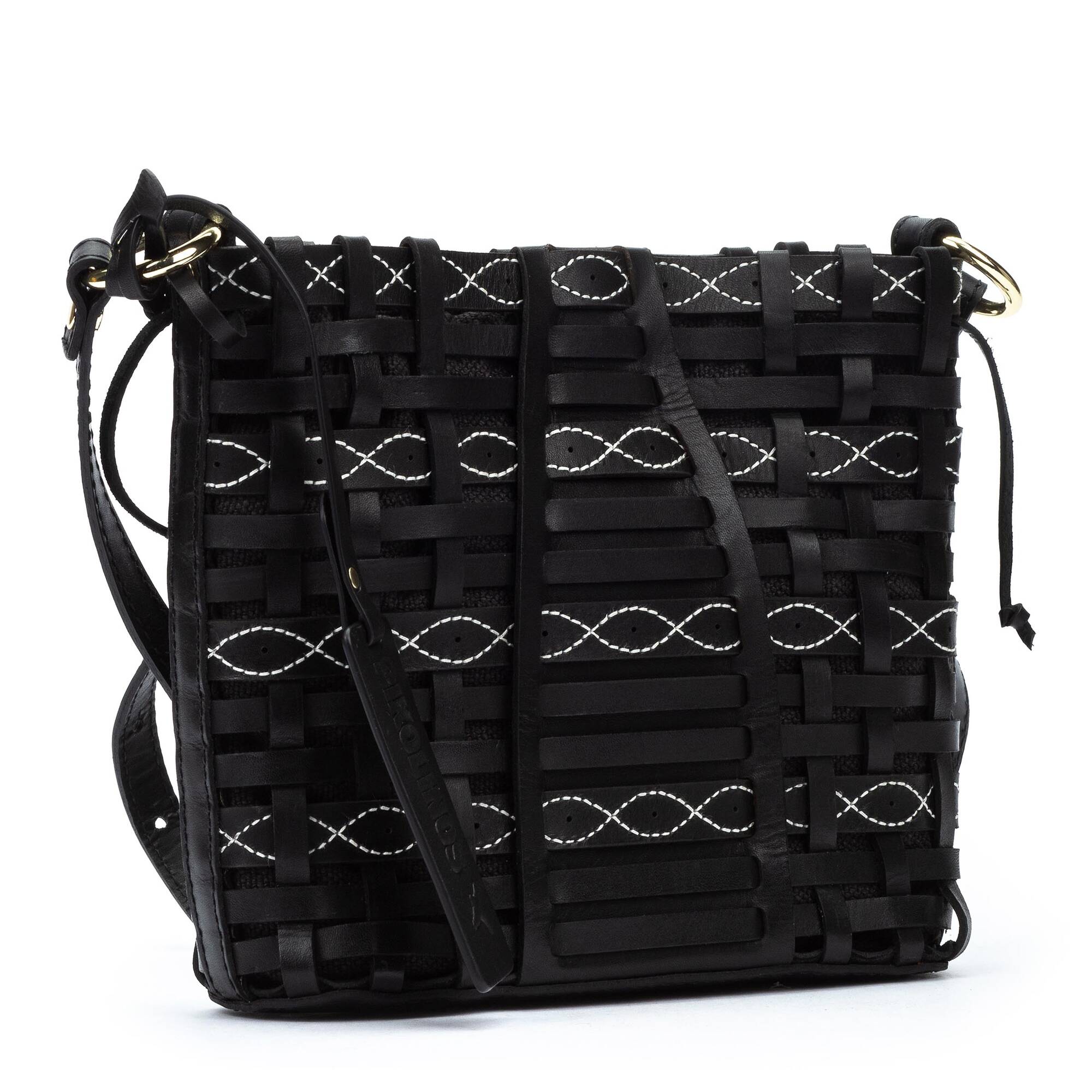 ROMANA - Bolso trenzado de piel para mujer