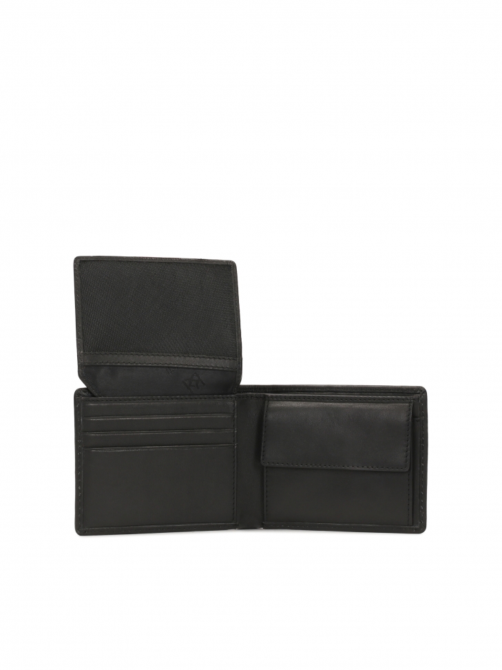 Classic black leather men's wallet
