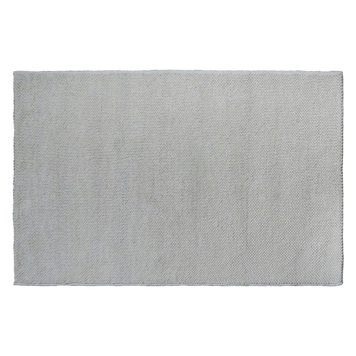 - Tapis en laine bouclée tissé main