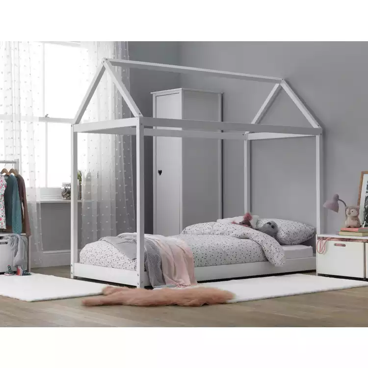 Habitat House Single Bed Frame - White