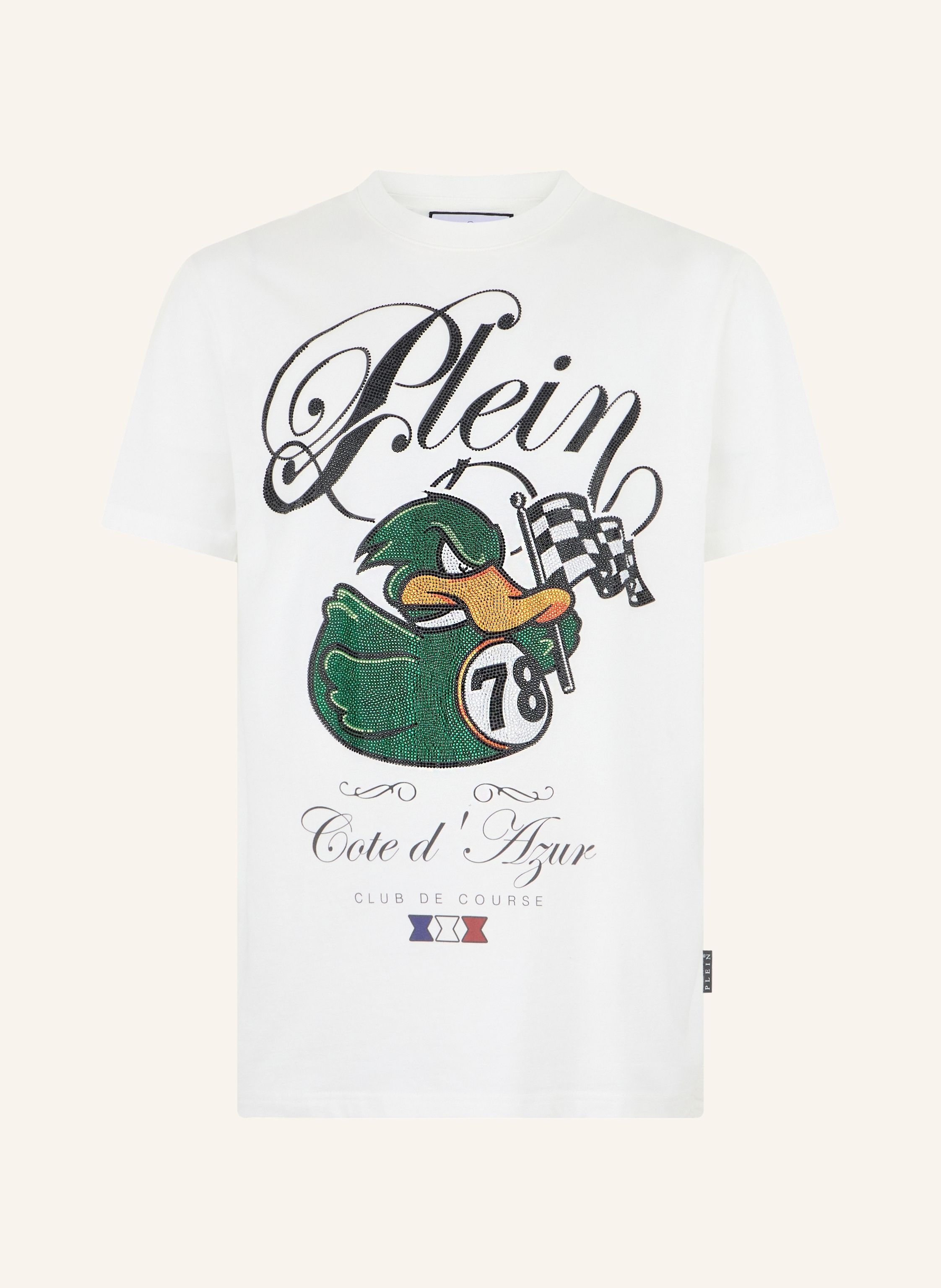 PHILIPP PLEIN Kurzarm-Rundhals-T-Shirt DUCK