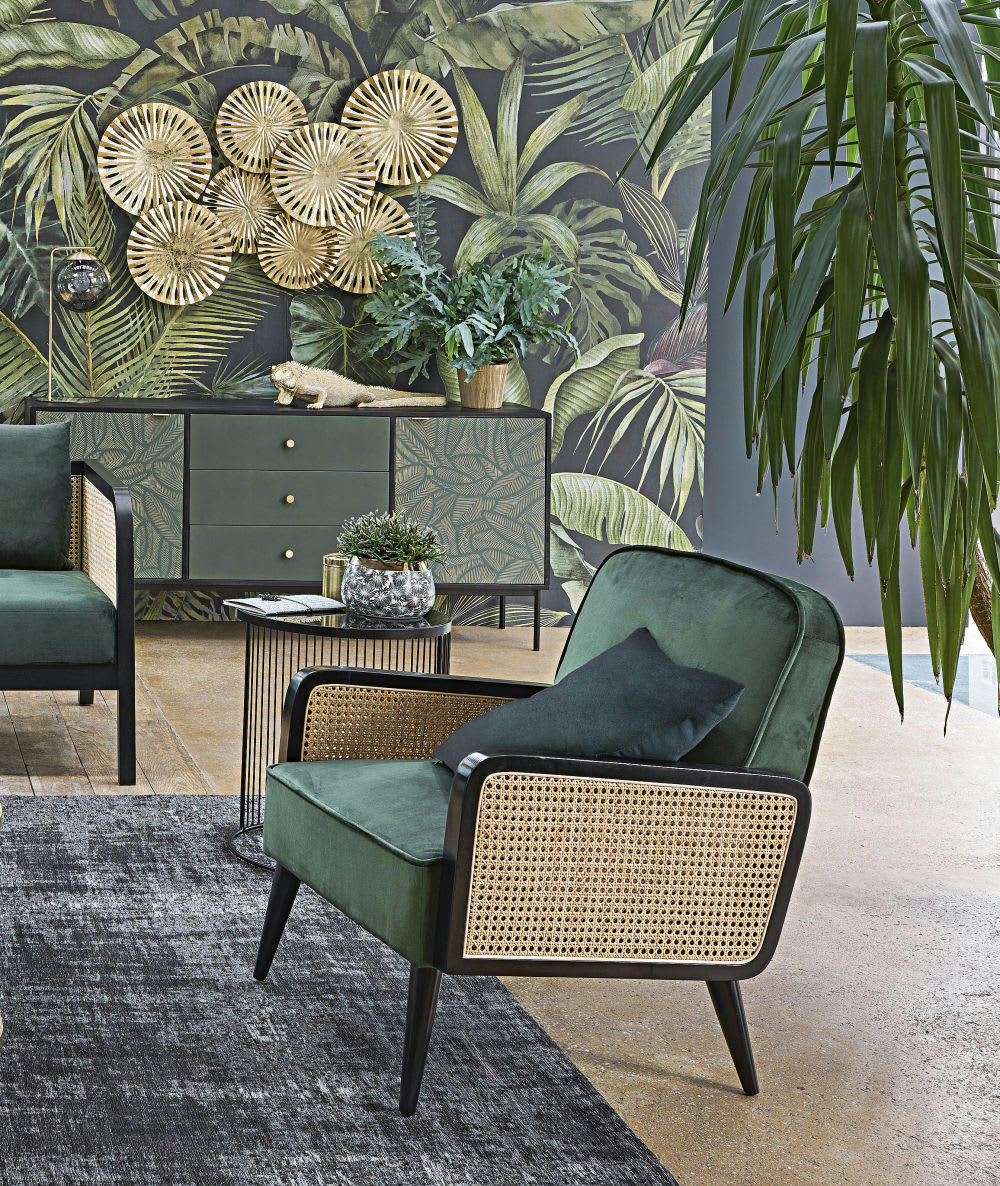 PEDRO - Statue iguane dorée effet perlé L65