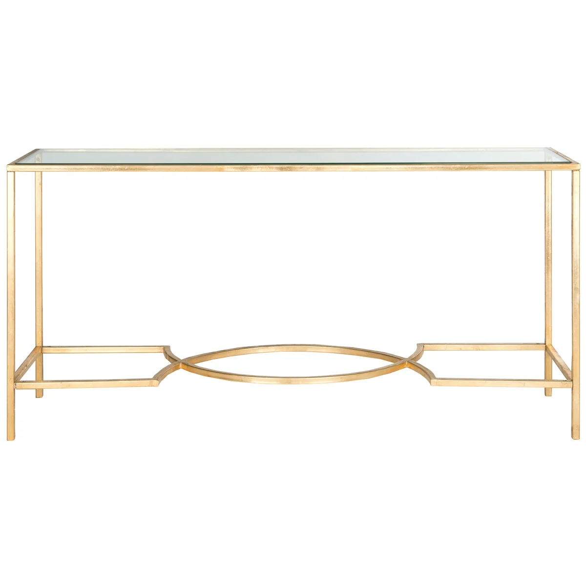 SAFAVIEH Colette Gold Console - 63 x 16 x 32 - 63Wx16Dx32H