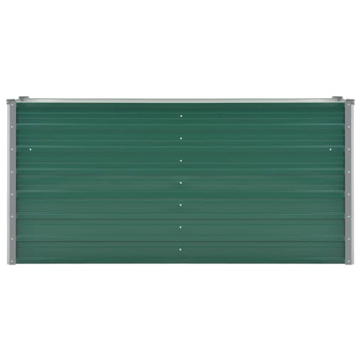 NNEVL Garden Raised Bed Galvanised Steel 160x40x77 cm Green