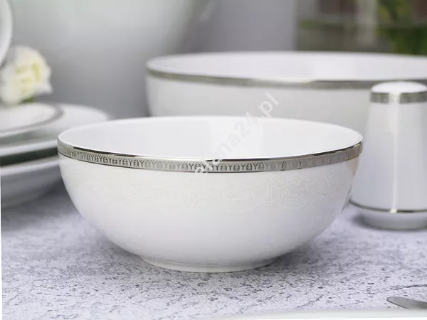 Serwis obiadowy na 12 osób (45el) Bogucice - Antonio Platin Plus 1170