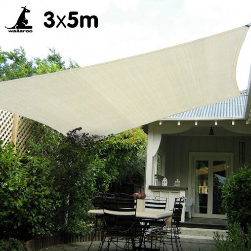 NNEDPE Wallaroo Waterproof Shade sail 3x5m Rectangle