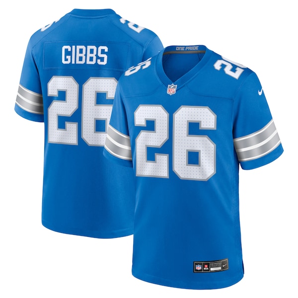 Jahmyr Gibbs Detroit Lions Nike Game Jersey - Blue