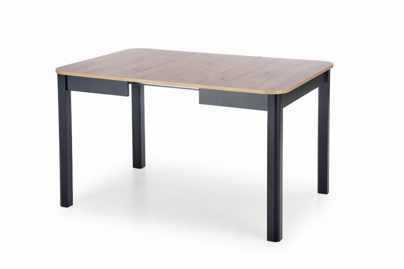 ST46m 90x90 cm stół blat dąb artisan nogi czarne