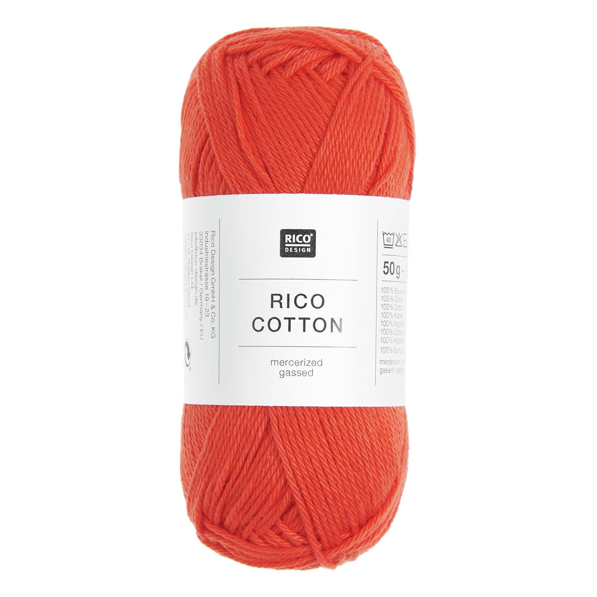 Rico Essentials Strawberry Cotton 4ply 50g